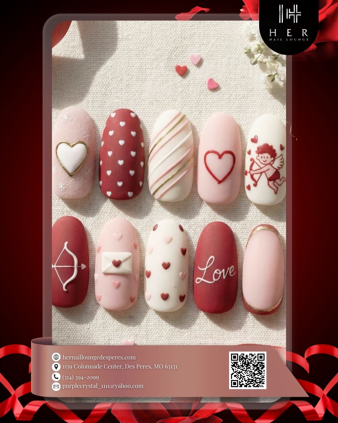 Valentines Nail Highlights